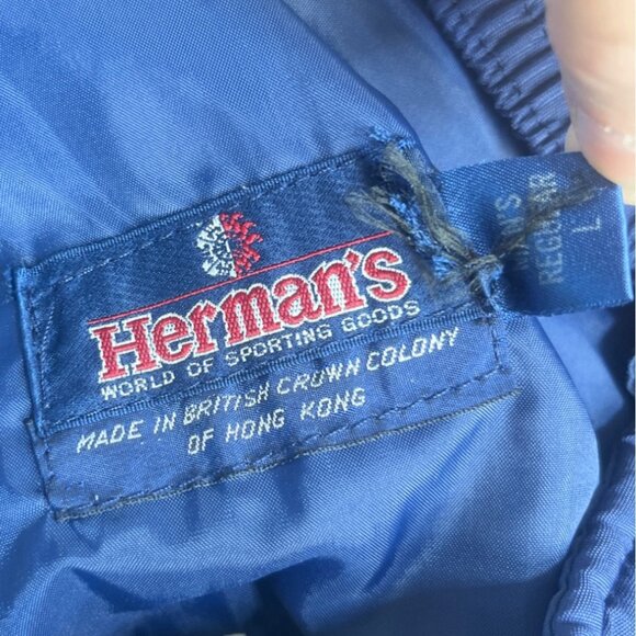 Hermans Insulated Snow Bib Overalls Large Blue Ski Snowboarding - Picture 8 of 11